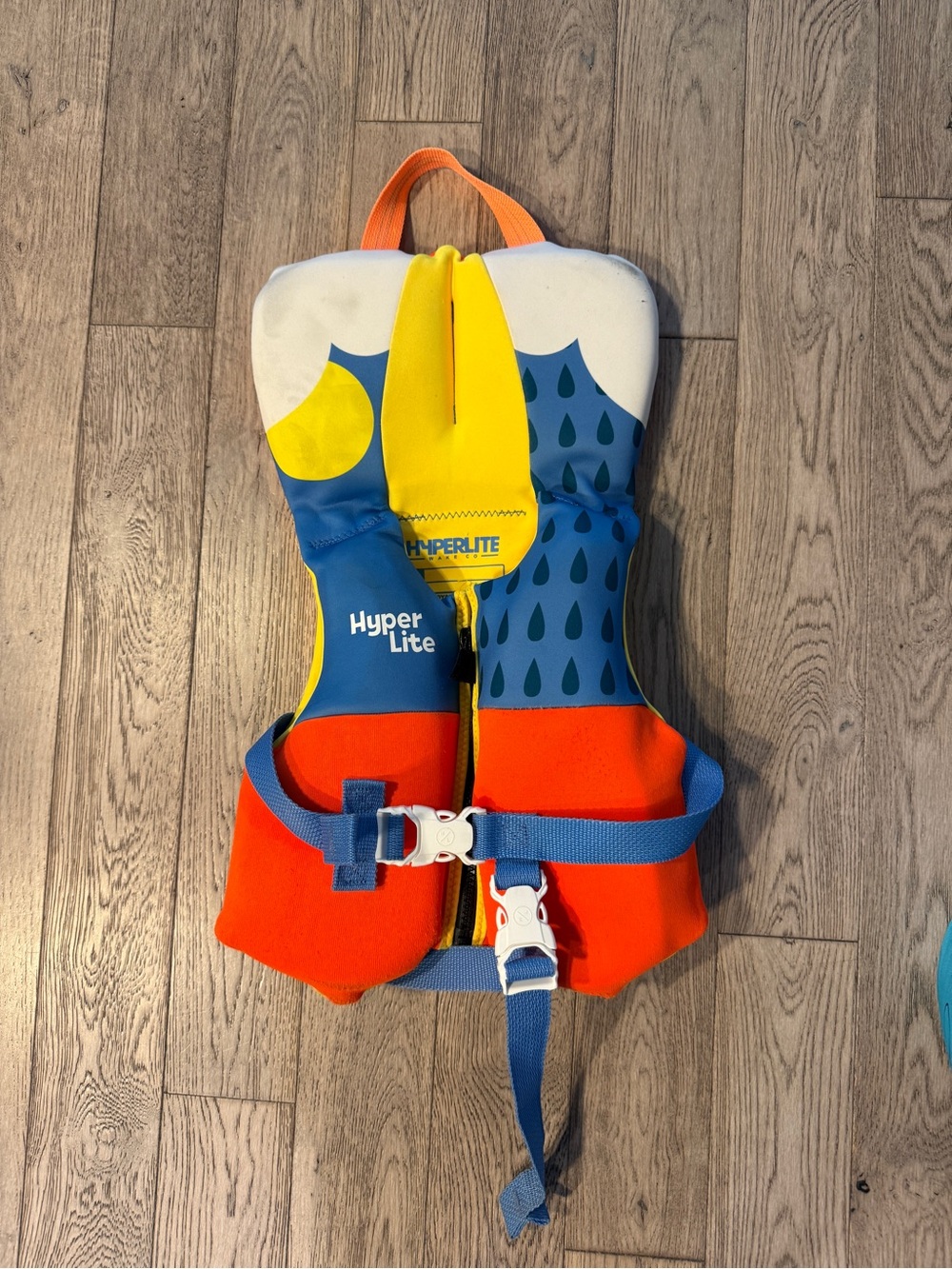 Kids' Colorblock Life Jacket - Bright Yellow & Orange